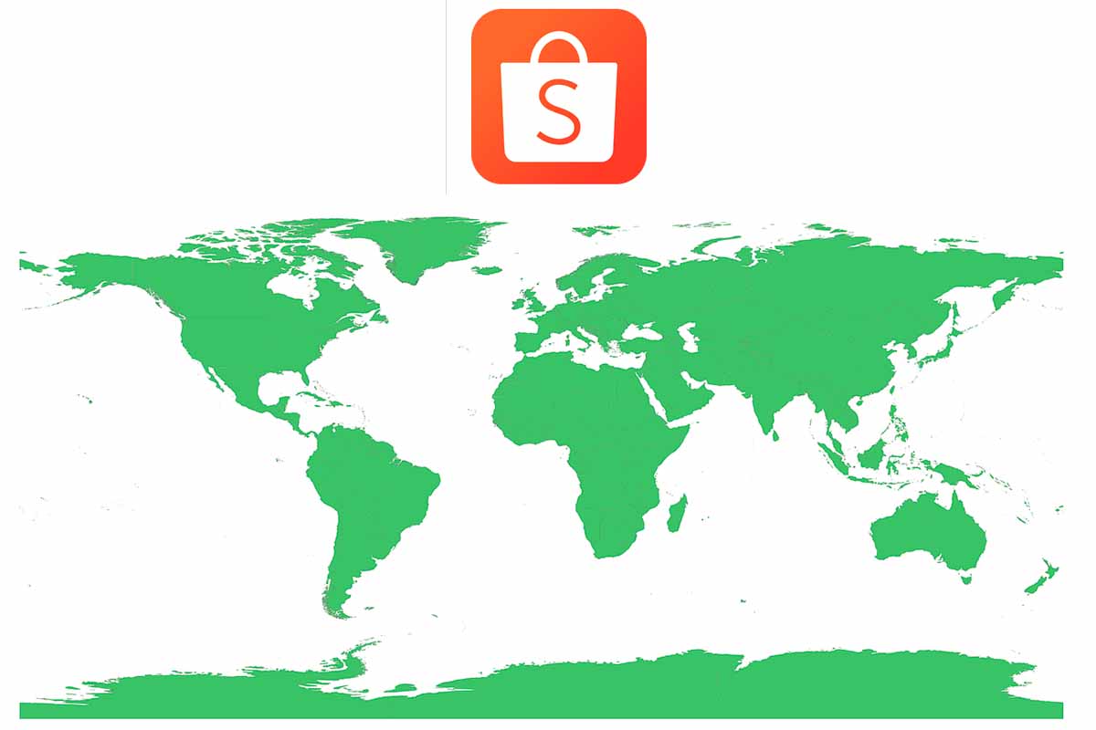 ¿En qué países se envía la aplicación de compras Shopee 1?